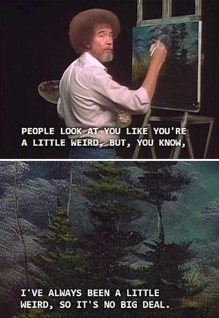 Bob Ross ‘The Joy Of Painting’, 1990