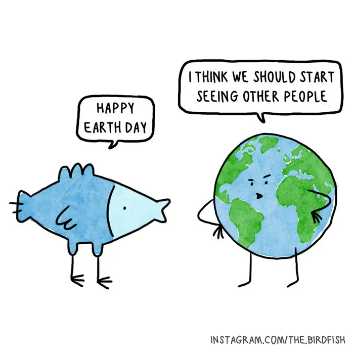 32 Comics Featuring The Character Birdfish, Inspired By My Friends And The Conversations I Have With Them (New Pics)
