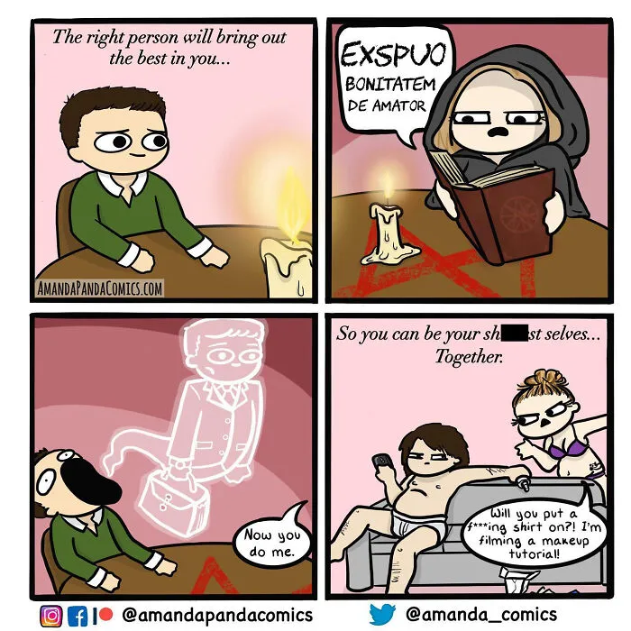 30 Hilarious Comics Depicting Ordinary Situations With A Chaotic Twist By Artist Amanda Panda