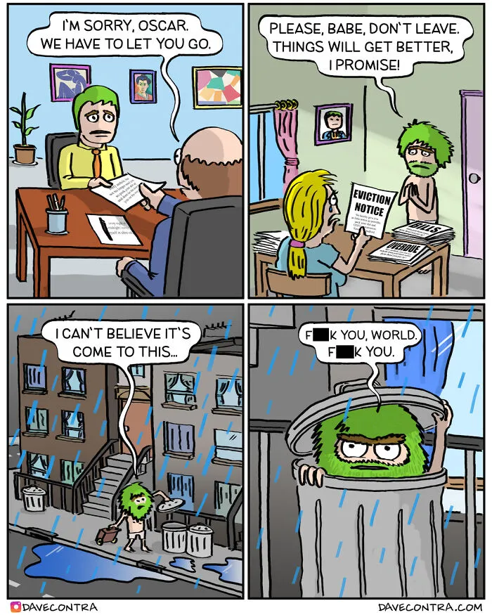 This Artist Creates Dark Humor Comics With Unexpected Twists And Here Are His 28 Recent Works