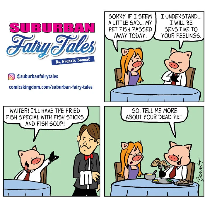 I Made 20 Comics Showcasing A Little Pig's Dating Fails