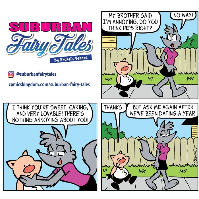 I Made 20 Comics Showcasing A Little Pig's Dating Fails