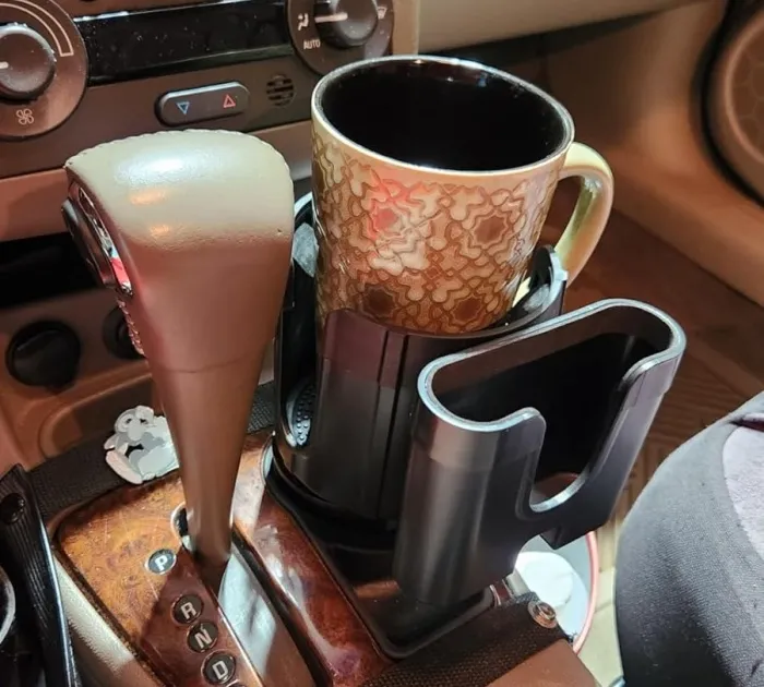 No More Spills Or Missed Calls: <span Style="Font:inherit;color:#d74b1f;"> The Car Cup Holder Expander With Phone Holder</Span>
