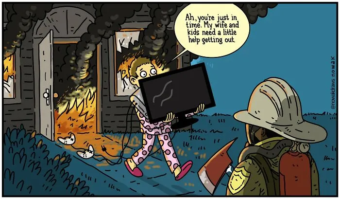 Artist With Peculiar Sense Of Humor Created 32 New Comics Full Of Absurdity