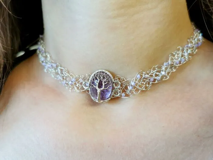 I Crochet With Wire To Make Jewelry, Here Are Some Of My Necklaces (6 Pics)