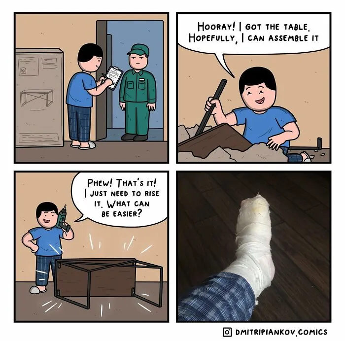 Artist Makes 25 Dark Humor Comics That Are Witty And Unexpected (New Pics)