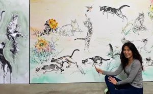 The Largest Cat Painting In The World Is Getting Even Bigger (14 Pics)