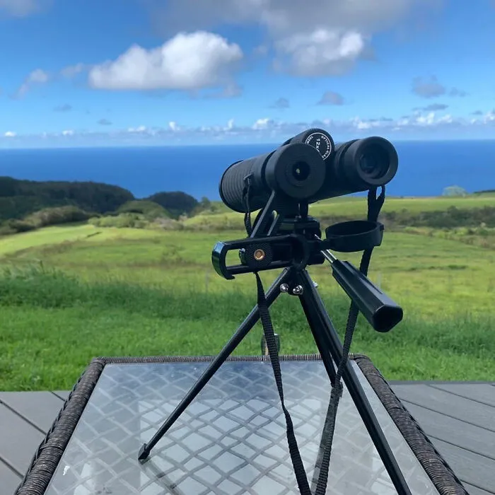 Electronic Vision: <span Style="Font:inherit;color:#d74b1f;">12x42 Hd Binoculars With Phone Adapter And Tripod </Span> - Your High-Tech Companion For Outdoor Exploration