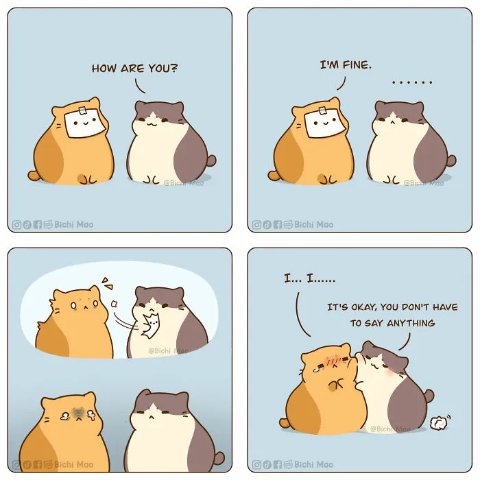 19 Wholesome Comics By Olive Yong Showing The Sweet And Naughty Side Of Chubby Cats