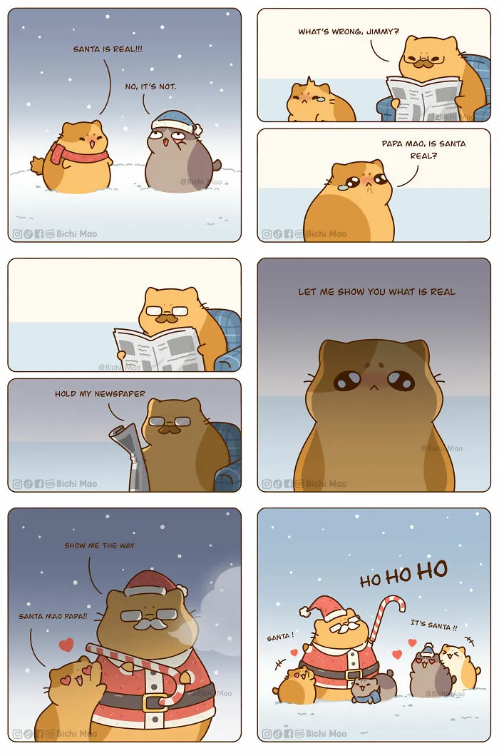 19 Wholesome Comics By Olive Yong Showing The Sweet And Naughty Side Of Chubby Cats