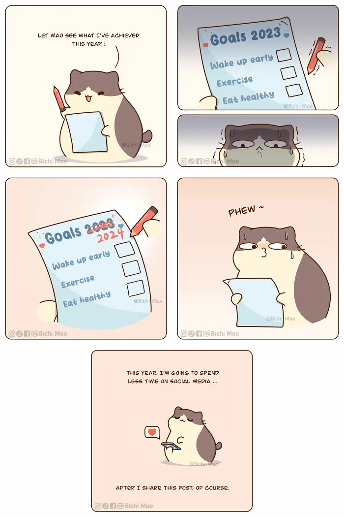 19 Wholesome Comics By Olive Yong Showing The Sweet And Naughty Side Of Chubby Cats