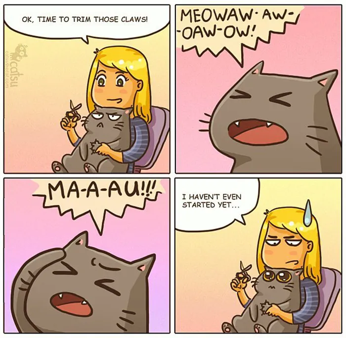 30 Comics Perfectly Depicting Hilarious Cat Antics, By This Artist From Tallinn