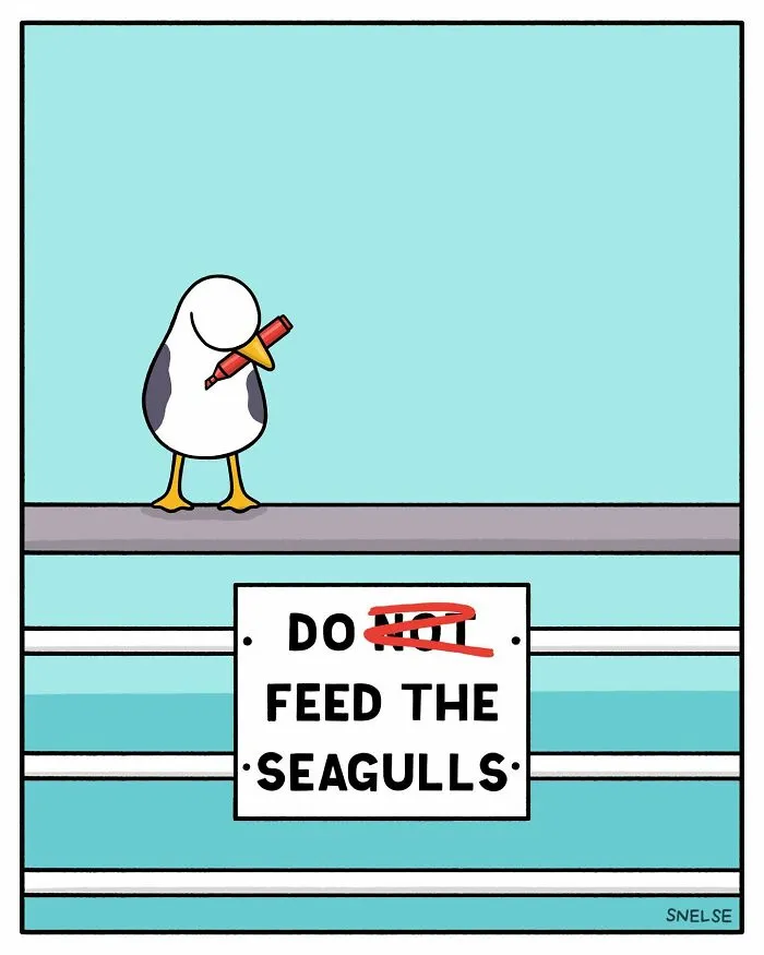 "My Sole Aim Is To Make People Laugh": 35 New Sarcasm-Filled Comics By Steve Nelson