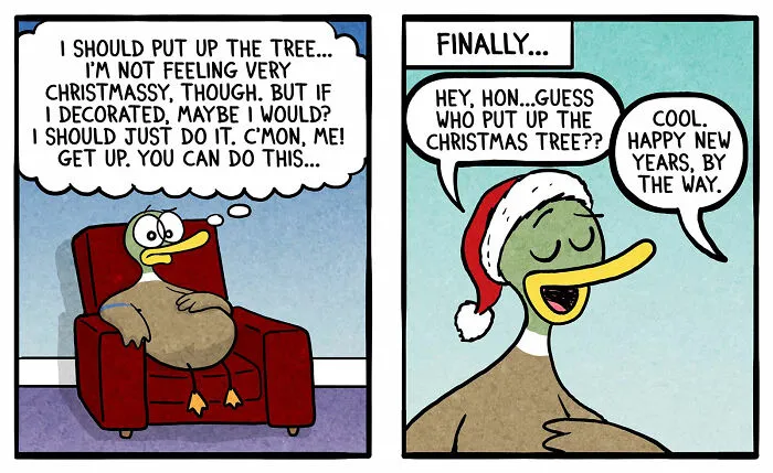 Fowl Language Comics: 30 Witty And Relatable Cartoons By Brian Gordon Featuring Human-Like Ducks