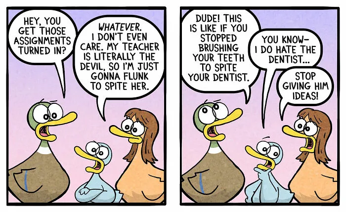 Fowl Language Comics: 30 Witty And Relatable Cartoons By Brian Gordon Featuring Human-Like Ducks