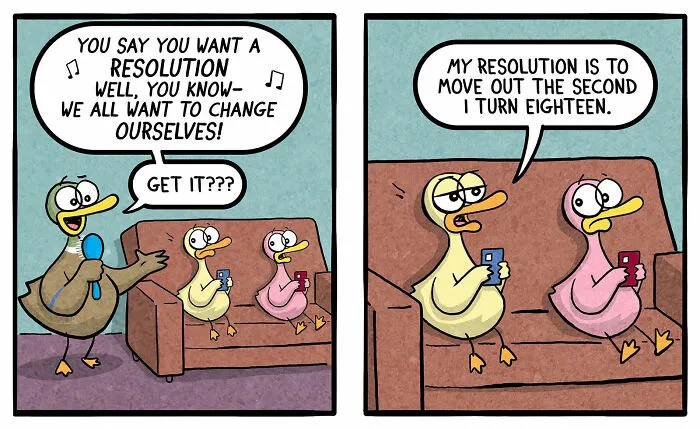 Fowl Language Comics: 30 Witty And Relatable Cartoons By Brian Gordon Featuring Human-Like Ducks