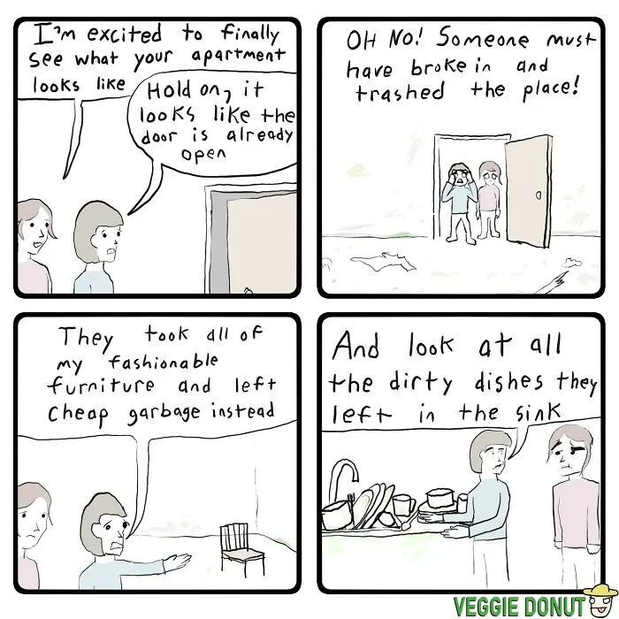 30 Chaotic Comics Mixed With Dark Humor Created By This Artist