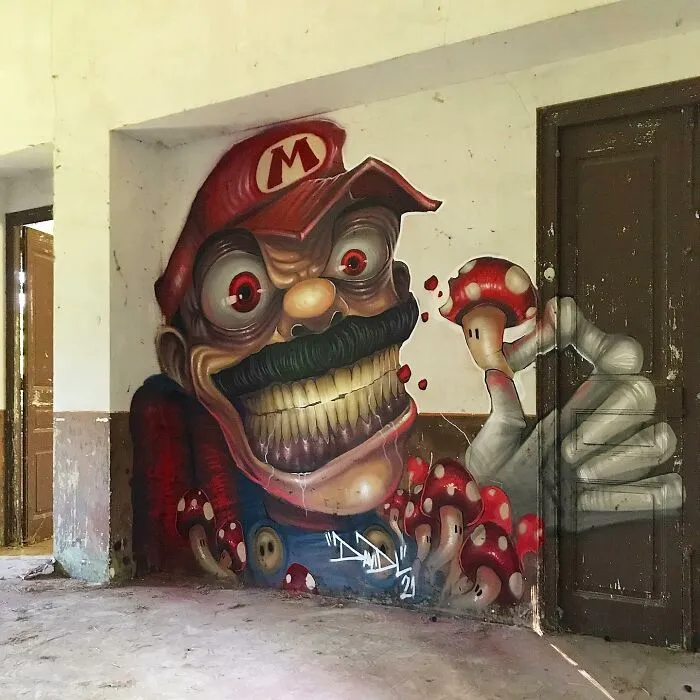 Darkly Twisted Graffiti Artwork Featuring Popular Characters By David Lozano (24 New Pics)