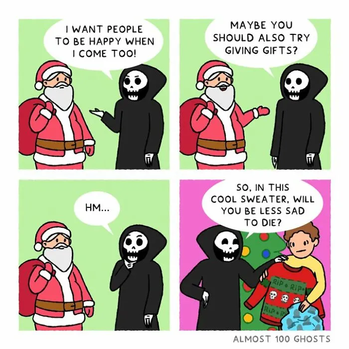 This Artist Makes Adorable Comics Showing The Funny Side Of The Afterlife (23 New Pics)