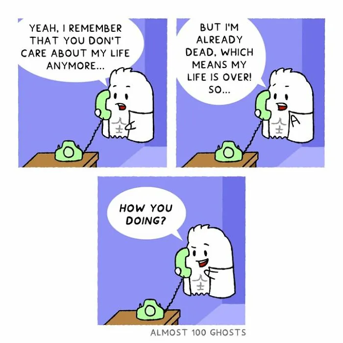 This Artist Makes Adorable Comics Showing The Funny Side Of The Afterlife (23 New Pics)
