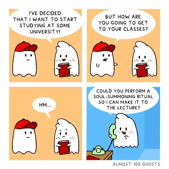 This Artist Makes Adorable Comics Showing The Funny Side Of The Afterlife (23 New Pics)