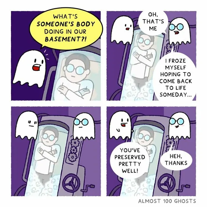 This Artist Makes Adorable Comics Showing The Funny Side Of The Afterlife (23 New Pics)
