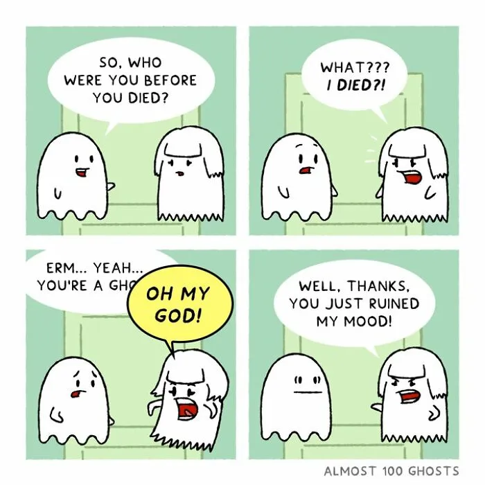 This Artist Makes Adorable Comics Showing The Funny Side Of The Afterlife (23 New Pics)