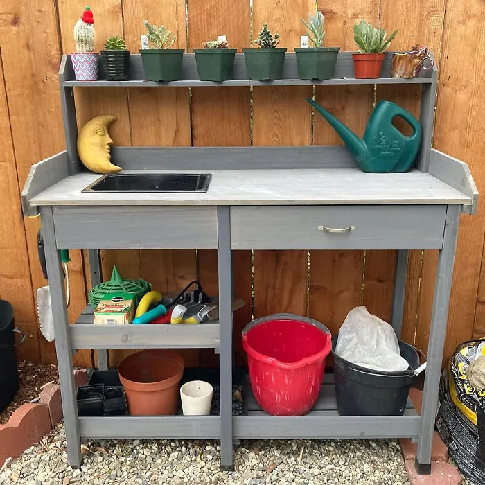 <span Style="Font:inherit;color:#d74b1f;"> Outdoor Potting Bench </Span> - A Must-Have For Any Green Thumb