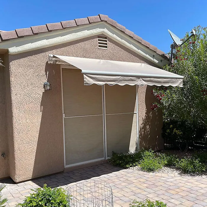 Enhance Your Outdoor Space: <span Style="Font:inherit;color:#d74b1f;"> Manual Retractable Awning Sun Shade Shelter </Span> - Your Easy Solution For Sun Protection And Comfort