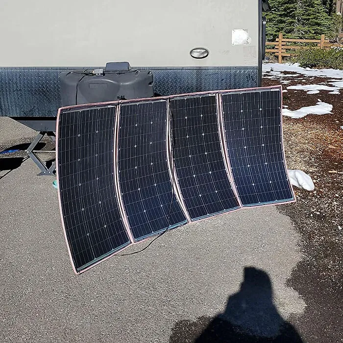 Go Green In Your Garden: Dokio <span Style="Font:inherit;color:#d74b1f;"> 160w Portable Foldable Solar Panel </Span> - Sustainable Power For Your Outdoor Oasis