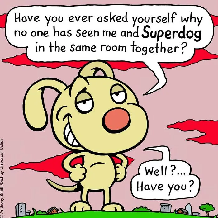 Artist Makes 30 Hilarious One-Panel Comics About A Cute Dog And His Daily Dilemmas
