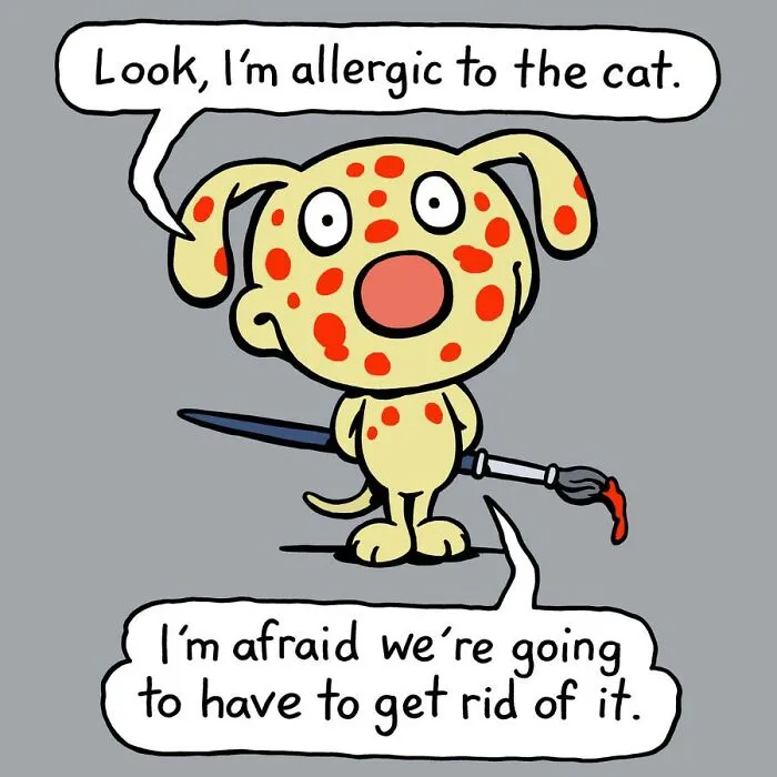 Artist Makes 30 Hilarious One-Panel Comics About A Cute Dog And His Daily Dilemmas