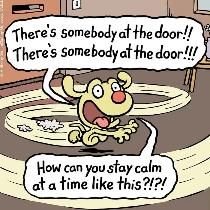 Artist Makes 30 Hilarious One-Panel Comics About A Cute Dog And His Daily Dilemmas