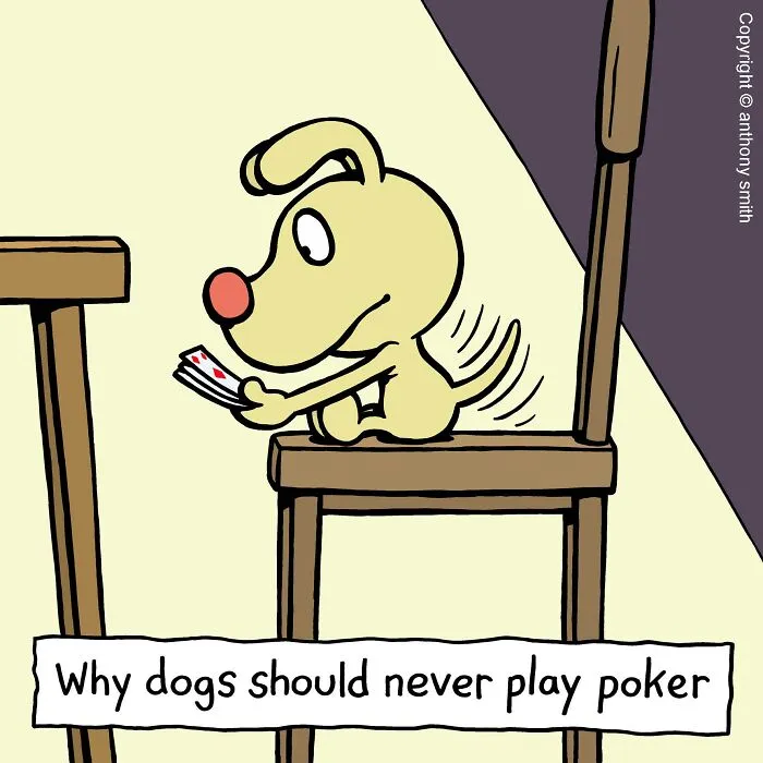 Artist Makes 30 Hilarious One-Panel Comics About A Cute Dog And His Daily Dilemmas