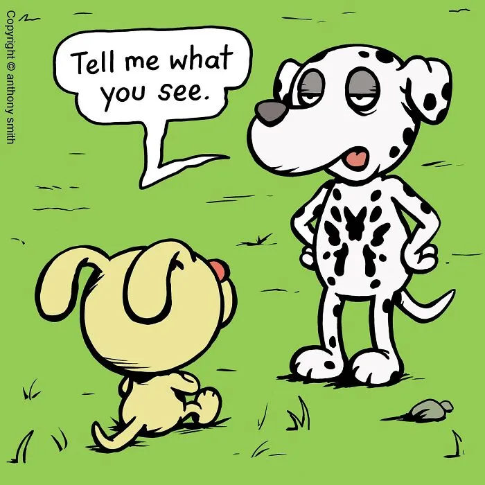 Artist Makes 30 Hilarious One-Panel Comics About A Cute Dog And His Daily Dilemmas