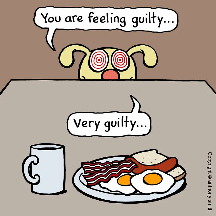 Artist Makes 30 Hilarious One-Panel Comics About A Cute Dog And His Daily Dilemmas