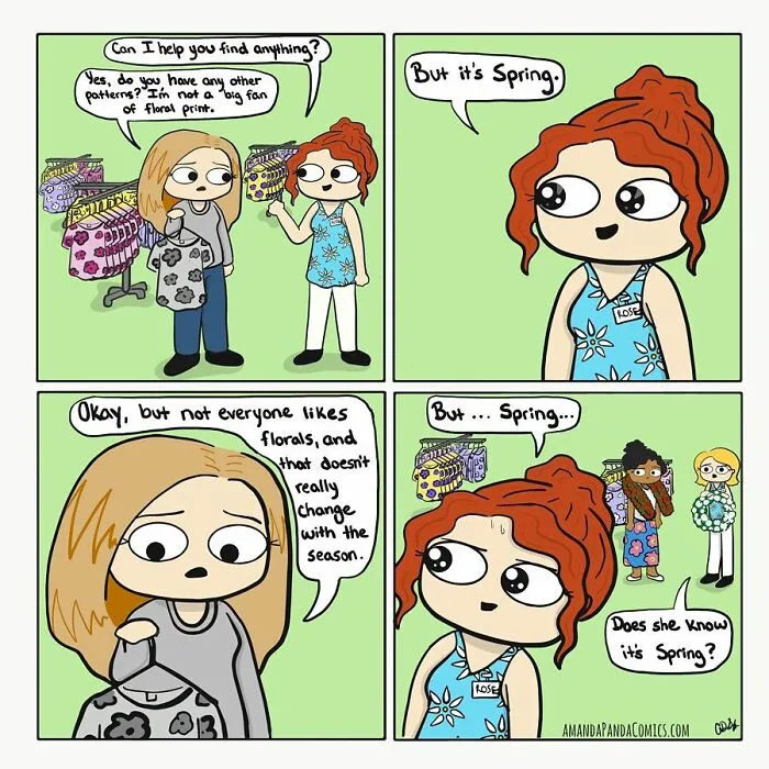30 Hilarious Comics Depicting Ordinary Situations With A Chaotic Twist By Artist Amanda Panda