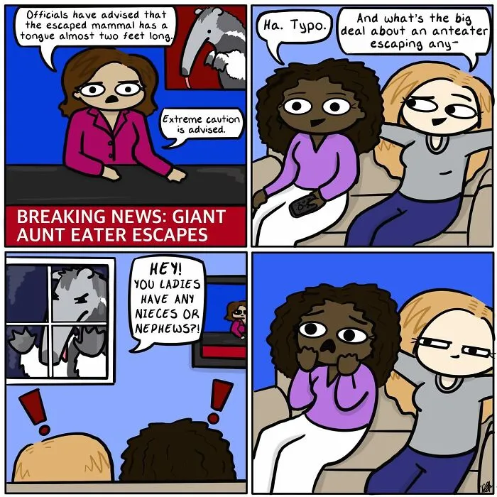 30 Hilarious Comics Depicting Ordinary Situations With A Chaotic Twist By Artist Amanda Panda