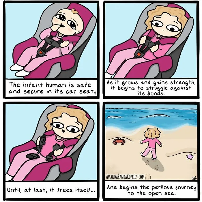 30 Hilarious Comics Depicting Ordinary Situations With A Chaotic Twist By Artist Amanda Panda
