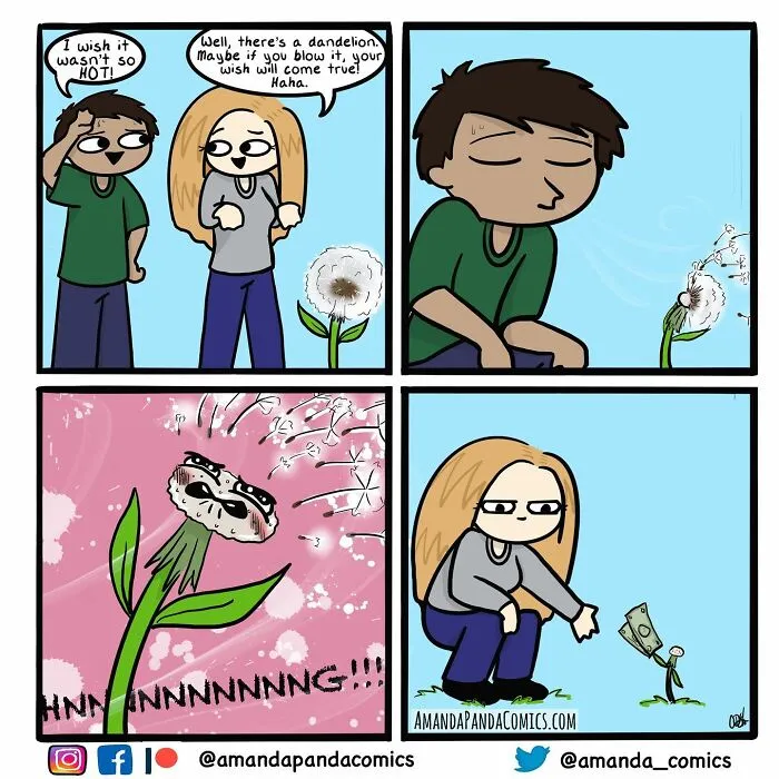 30 Hilarious Comics Depicting Ordinary Situations With A Chaotic Twist By Artist Amanda Panda