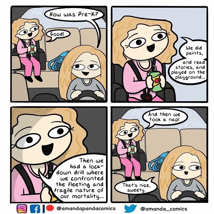 30 Hilarious Comics Depicting Ordinary Situations With A Chaotic Twist By Artist Amanda Panda