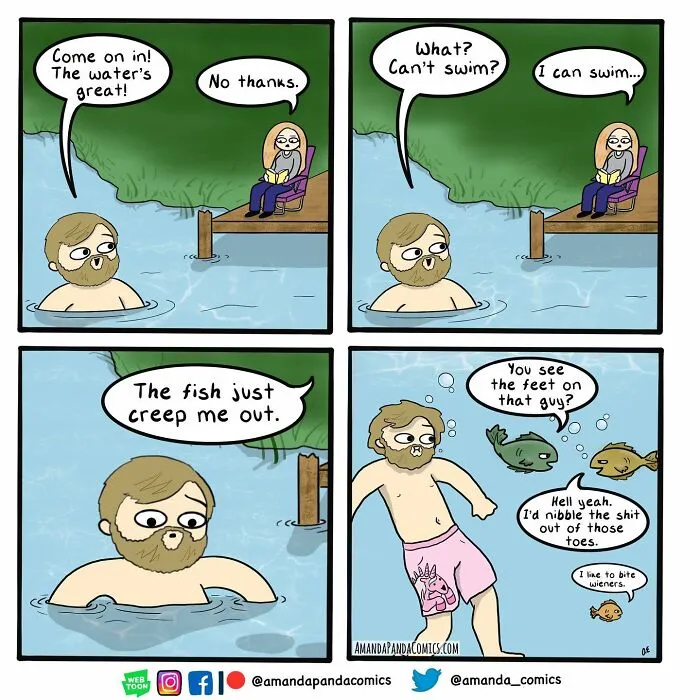 30 Hilarious Comics Depicting Ordinary Situations With A Chaotic Twist By Artist Amanda Panda