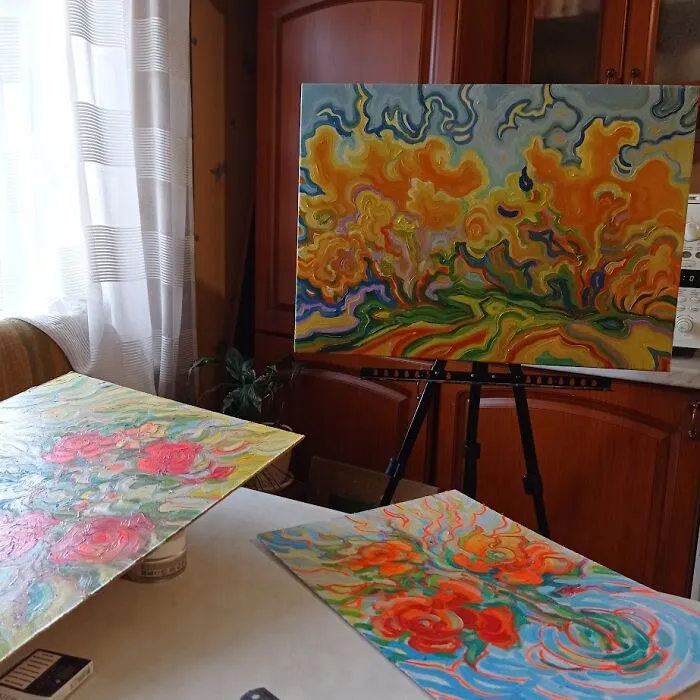 Here Are The Paintings By Artists From The Front-Line Zone Of Ukraine (11 Pics)