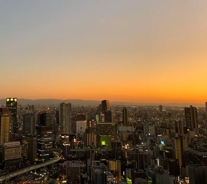 Sunset In Osaka
