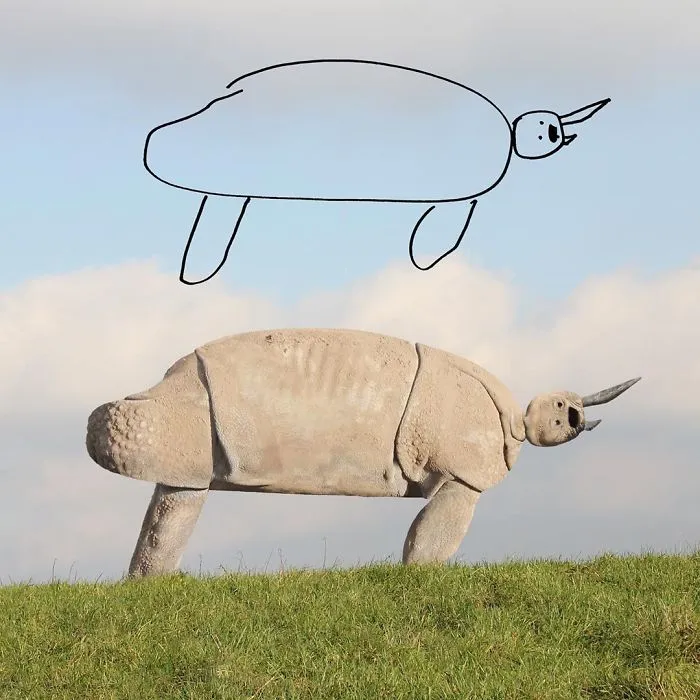 If Kids' Drawings Were Real (31 Pics)