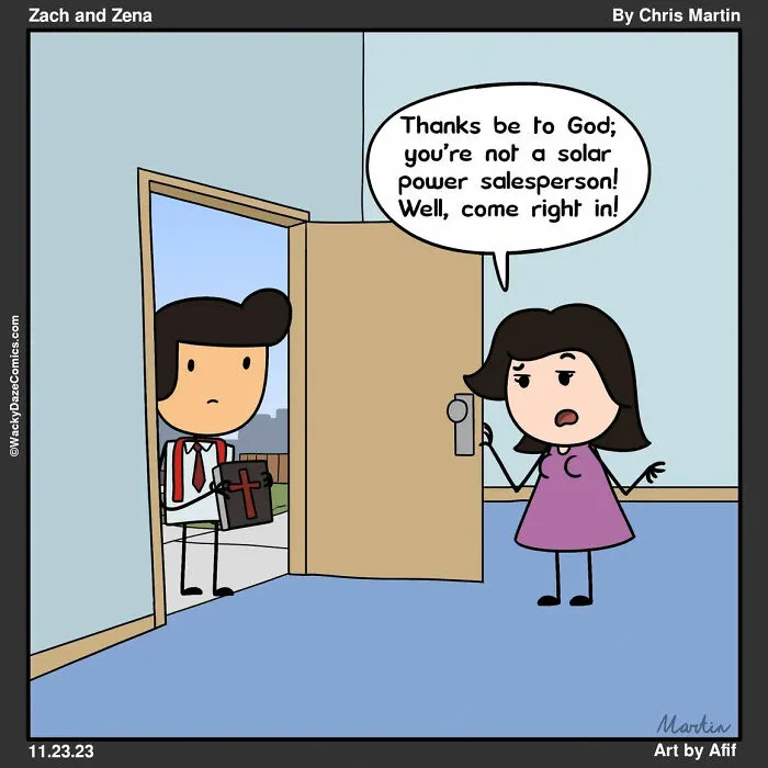Introducing My "Zach And Zena" Cartoons