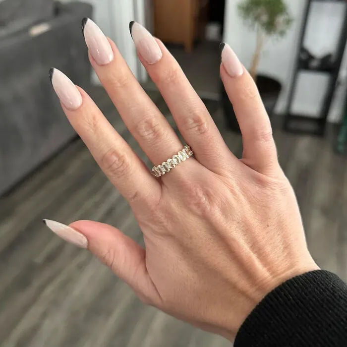 Shimmer And Shine: Elevate Your Look With 14k Gold Plated Oval Cubic Zirconia <span Style="Font:inherit;color:#d74b1f;"> Love Ring