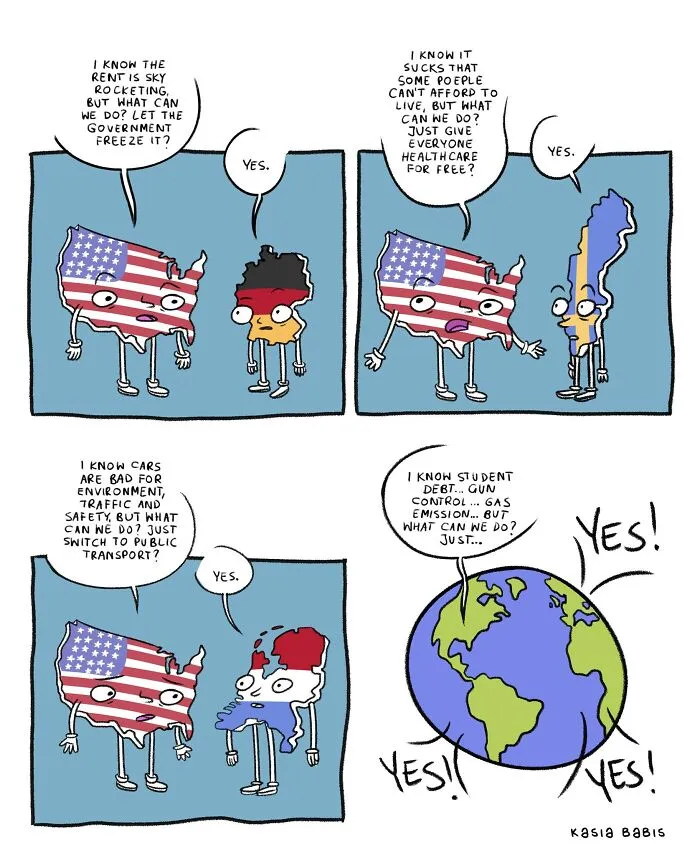 30 Sarcastic Comics Featuring Random Topics By Kasia Babis
