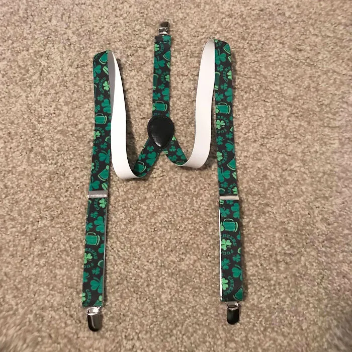 Snap On Some Luck With <span Style="Font:inherit;color:#d74b1f;"> Shamrock Suspenders </Span> !
