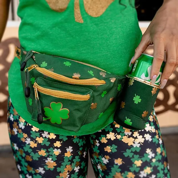 <span Style="Font:inherit;color:#d74b1f;"> Clover Fanny Pack </Span> - Get Your Green On With Convenience And Style!